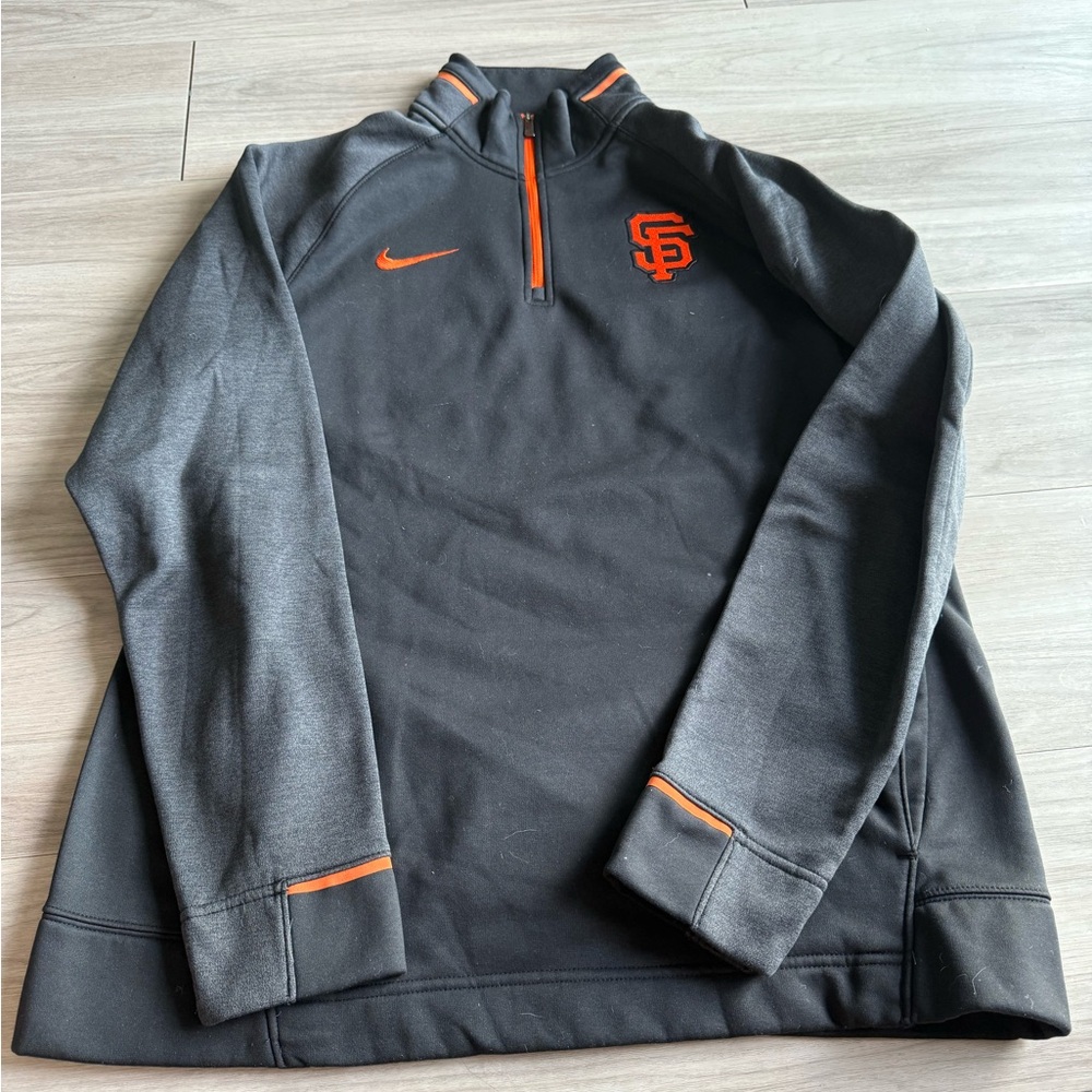 Nike SF Black Pullover with Orange Details